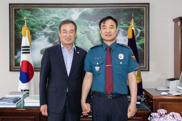 유오재 신임 달성경찰서장 내원