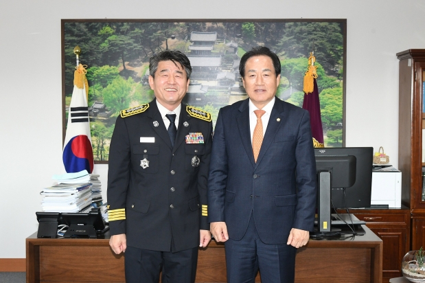 신임 대구강서소방서장 의회방문