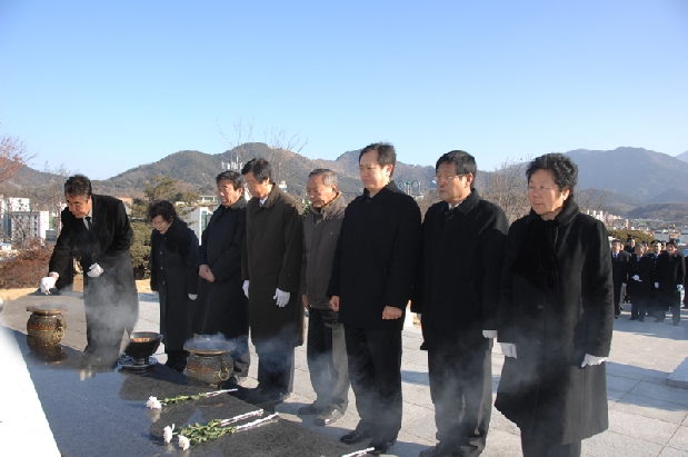 신년 충혼탑 참배 (1. 1. 충혼탑)