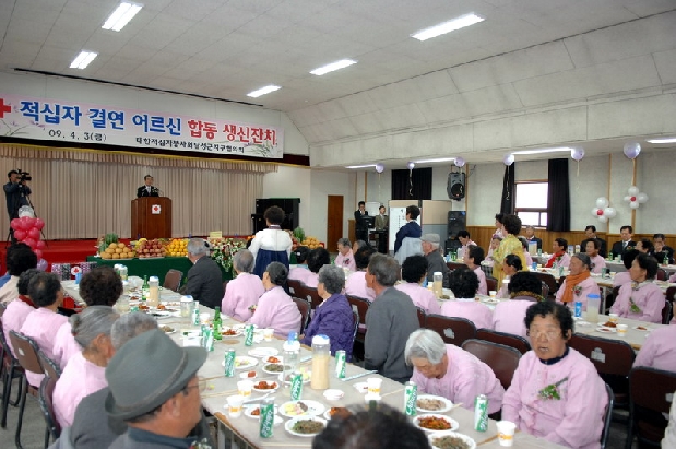 적십자결연 어르신 합동 생신잔치 (4. 3. 종합사회복지관)