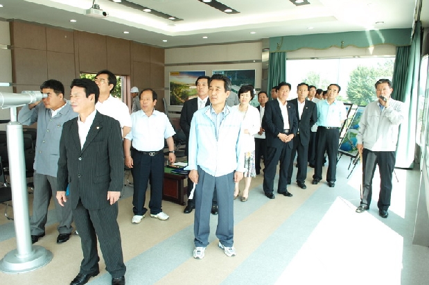 낙동강 강정보, 달성보 시찰 (7. 19. 강정보)