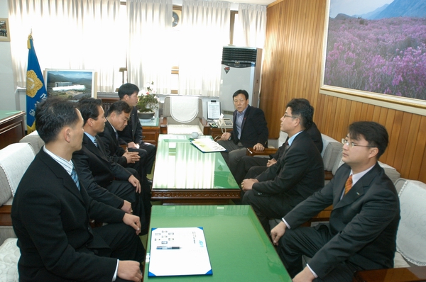 JC회장단 내방 접견