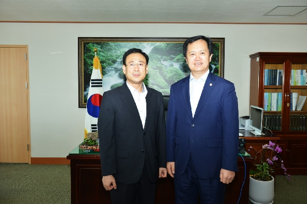 임정수 신입소방서장 접견 ( 8. 5. 의장실)
