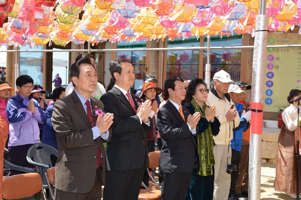 대견사 중창 1주년 기념법회(4. 11. 대견사)