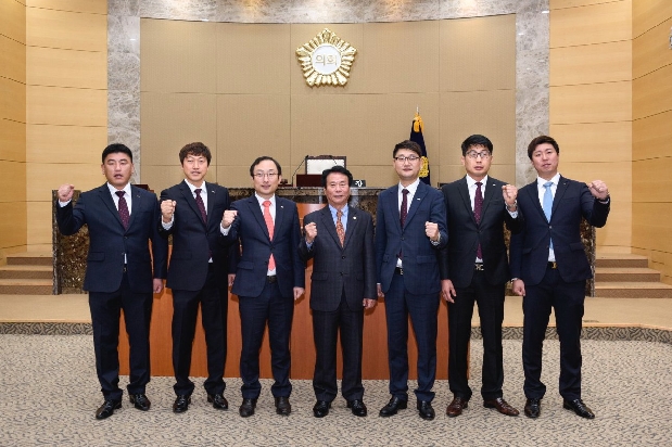 달성JC 2017신임회장단 내방